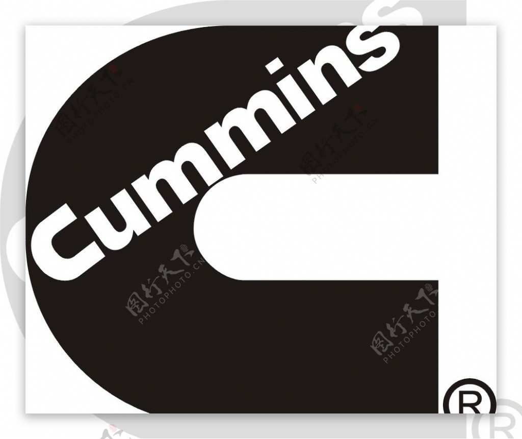 康明斯润滑油C标志矢量图片