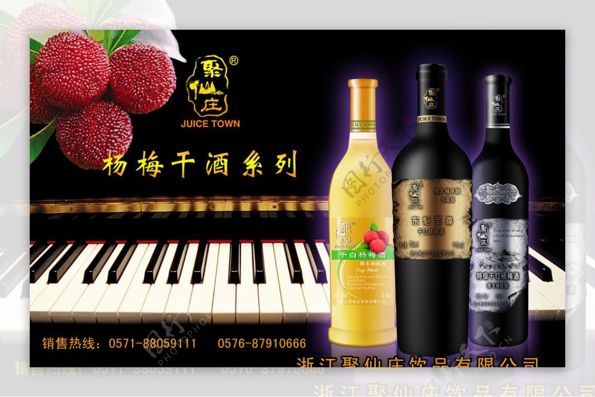 杨梅干酒系列图片