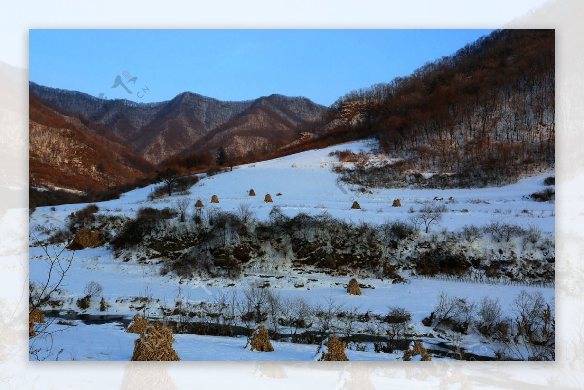 本溪雪景图片