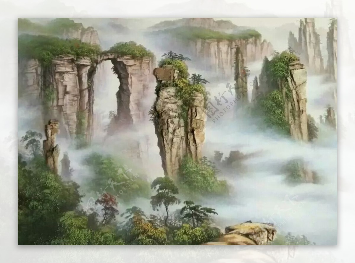 云里雾里之石林图片