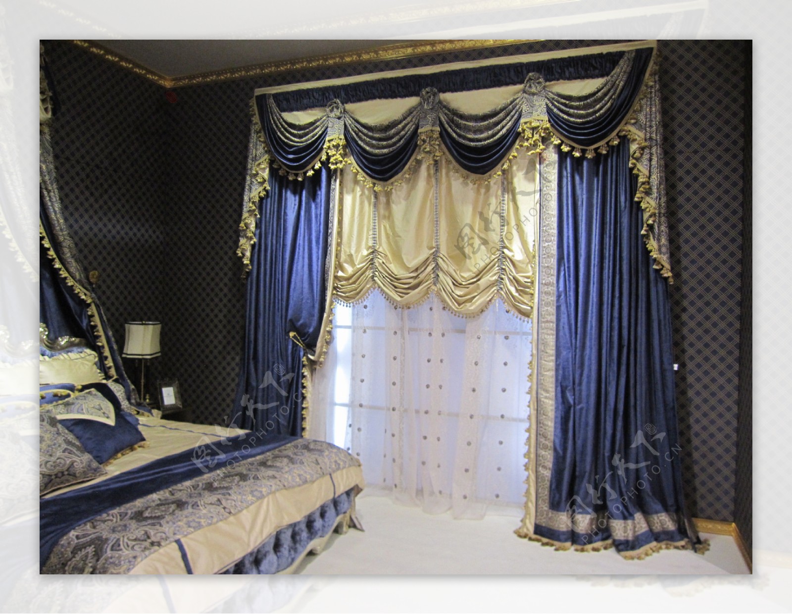 卧室欧式窗帘图片
