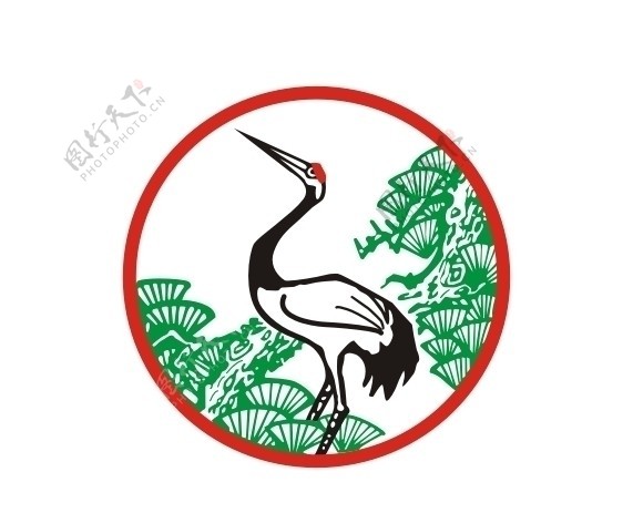 下关沱茶松鹤商标图片