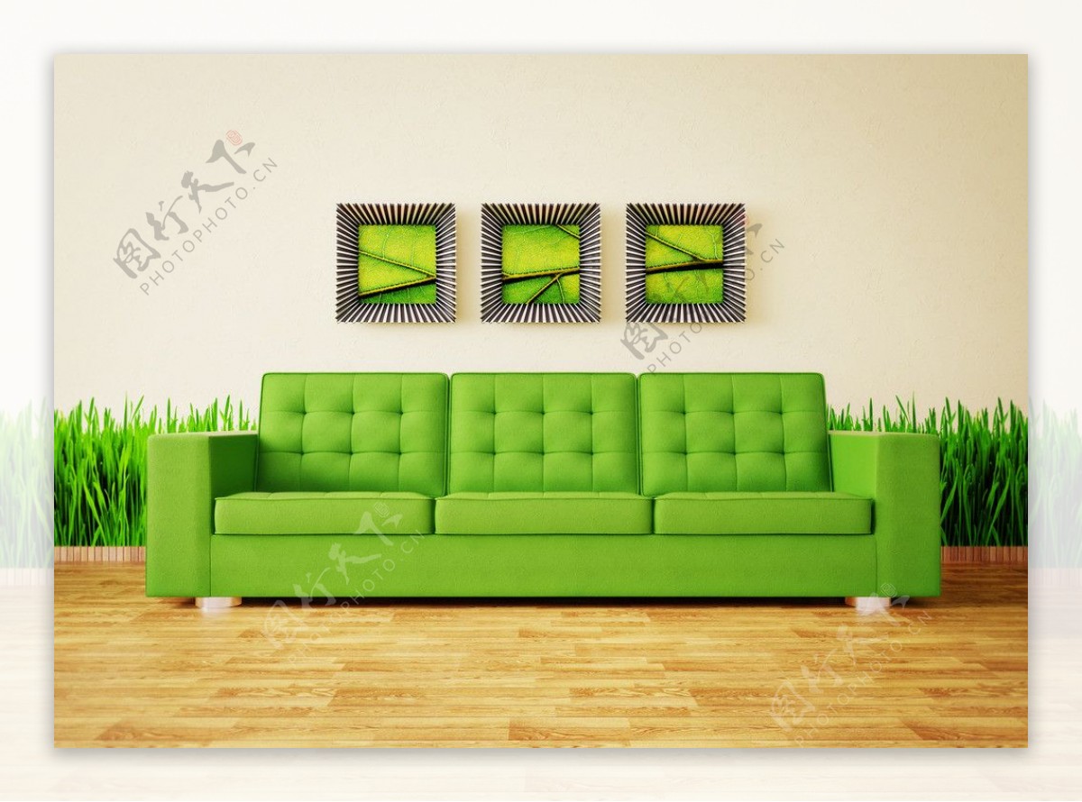 Recamier ___橄榄绿色系躺椅沙发设计