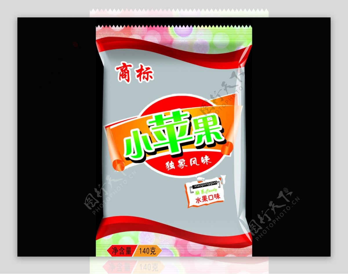 食品包装袋展开图图片