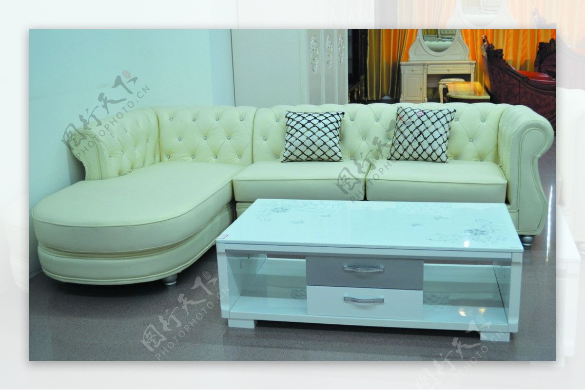 韩式高纤沙发图片