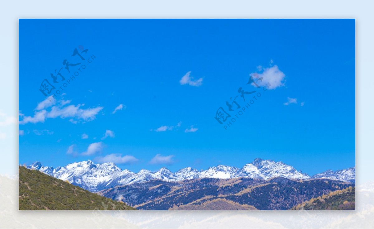 高原雪山图片