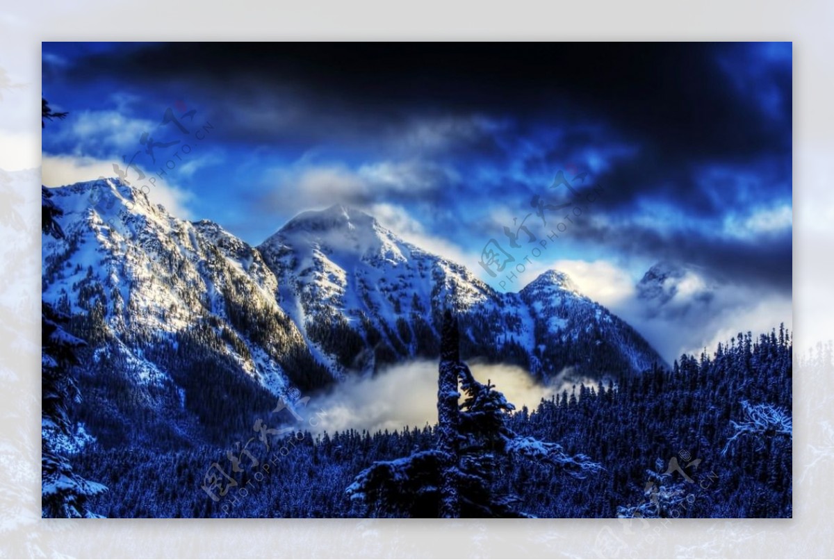 自然风景雪山图片