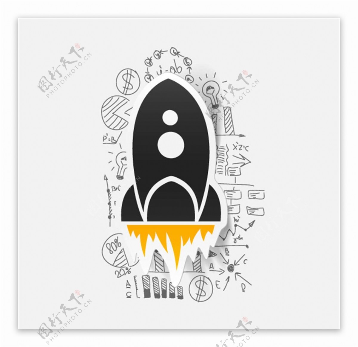 火箭图标标志图片