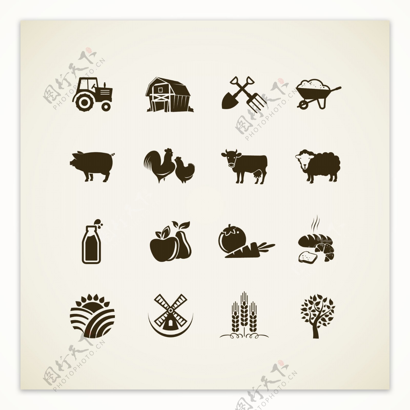 农业图标图片