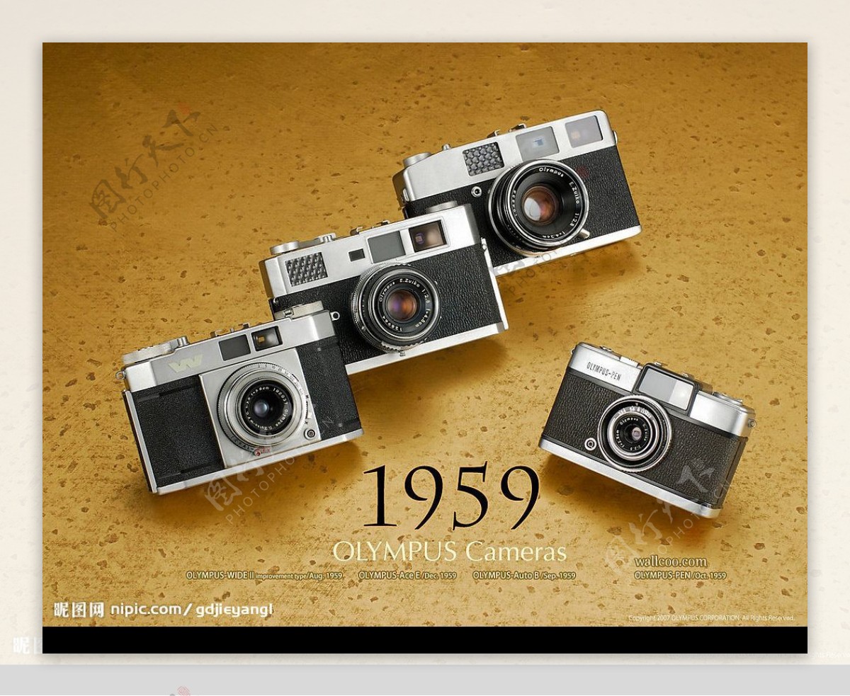 1959年的奥林巴斯古董相机图片