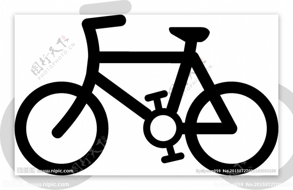 自行车矢量标识图片