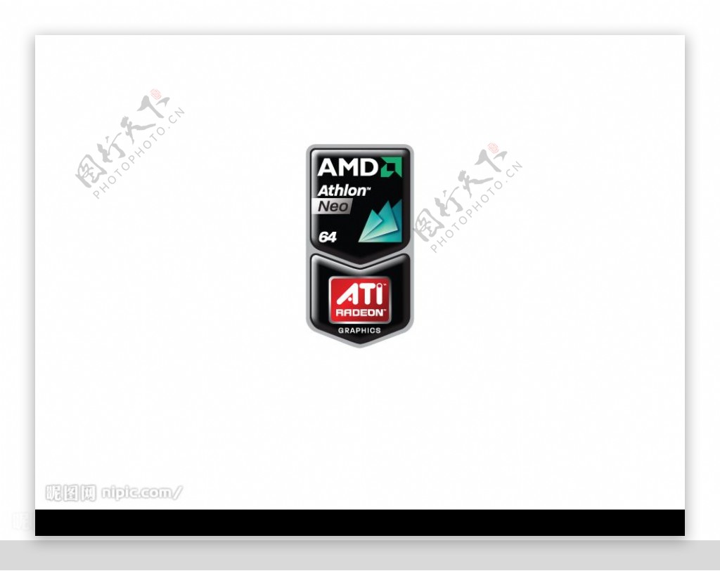 AMDlogo交叉火力图片