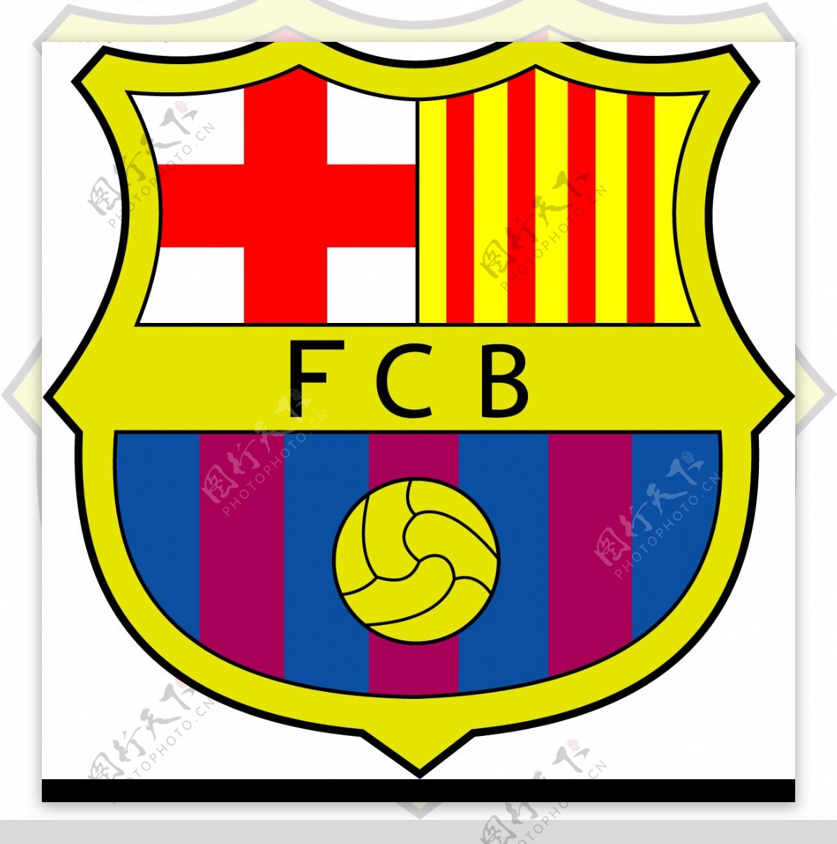 巴塞罗那队徽图片