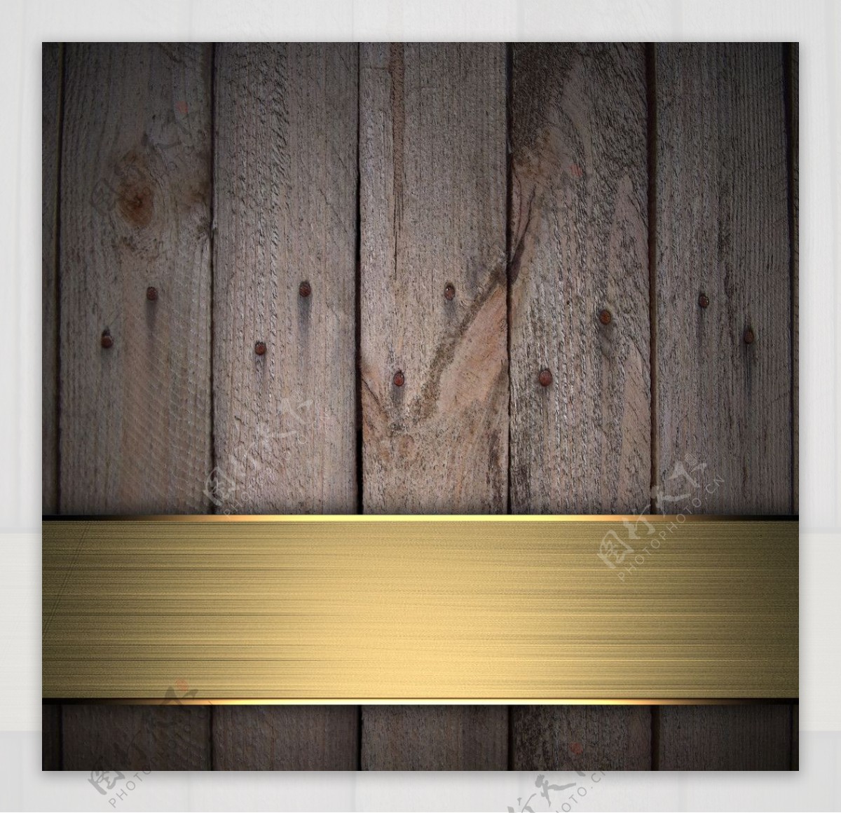 木纹木板黄金质感图片