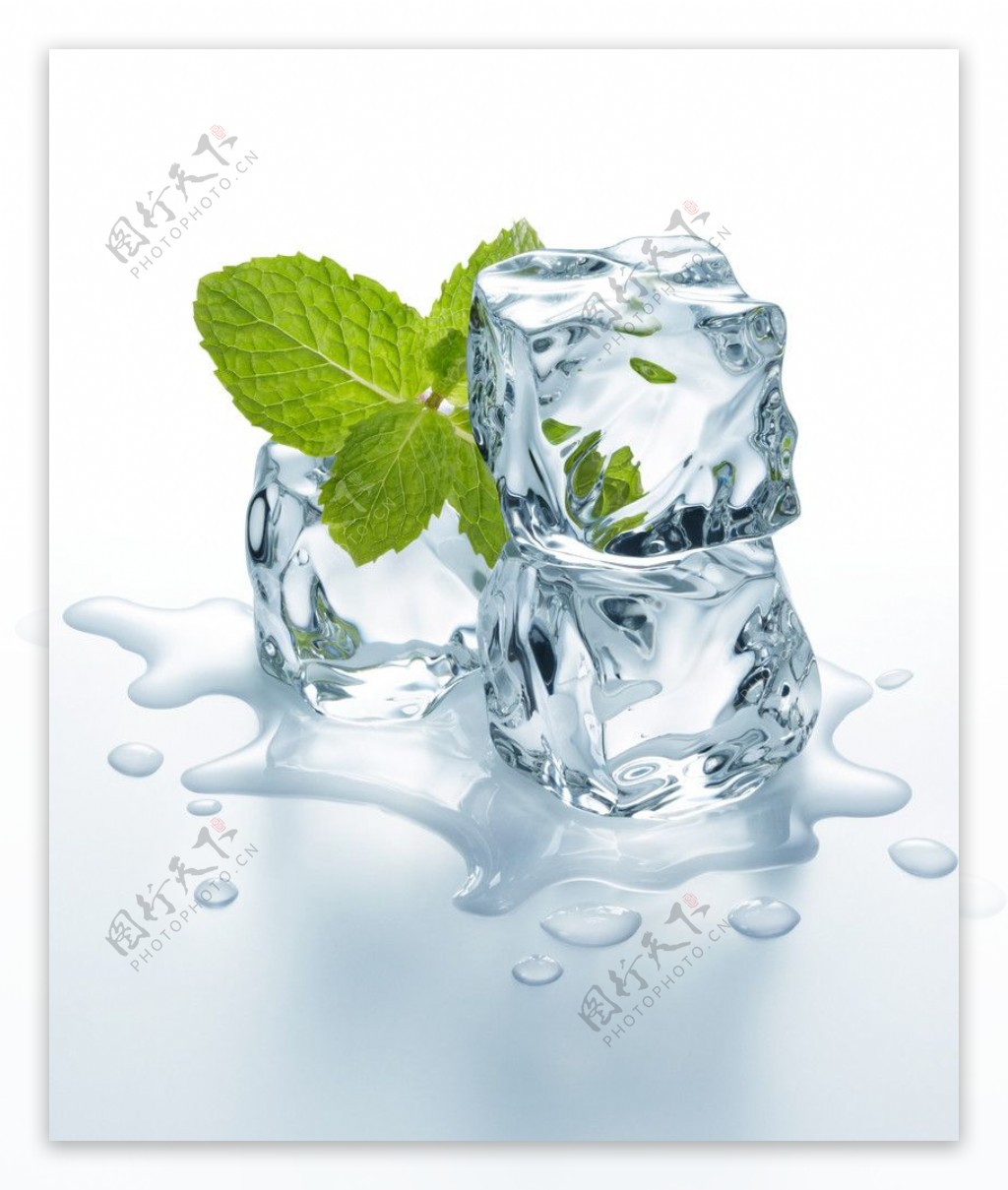 冰块饮料广告素材图片