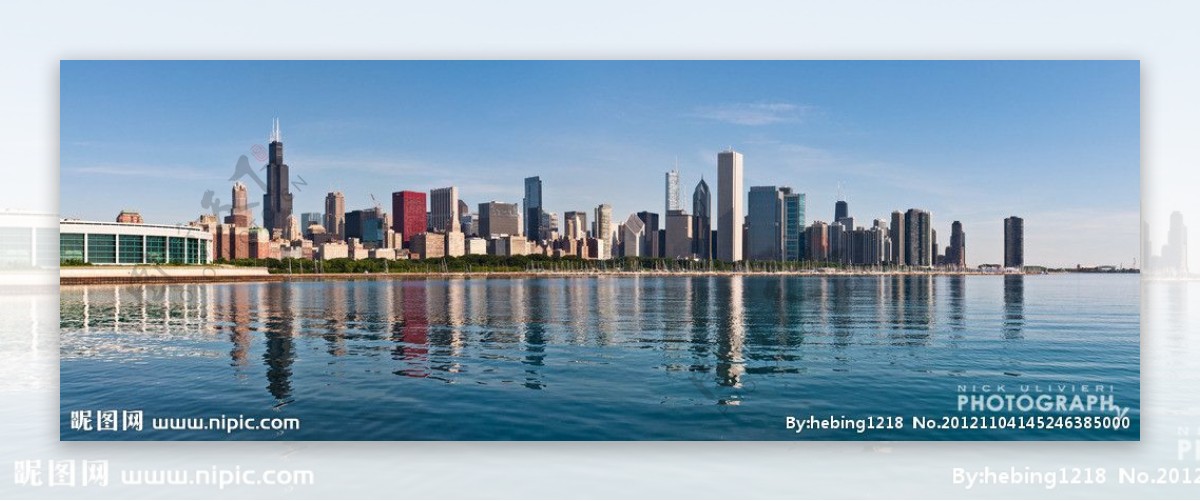 芝加哥全景图图片