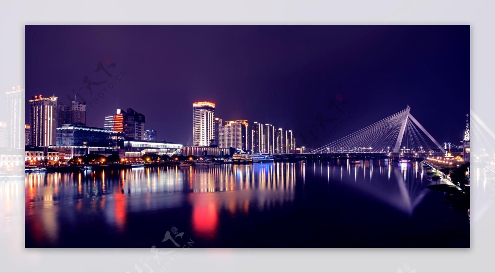 宁波三江口夜景图片