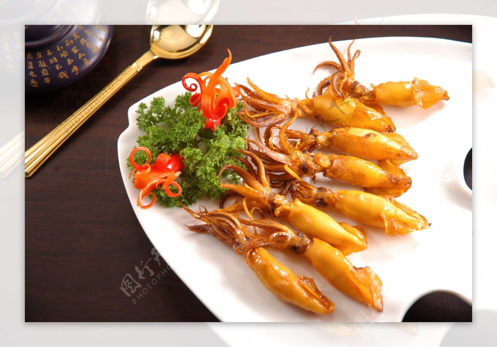 炸鱿鱼中式菜品图片