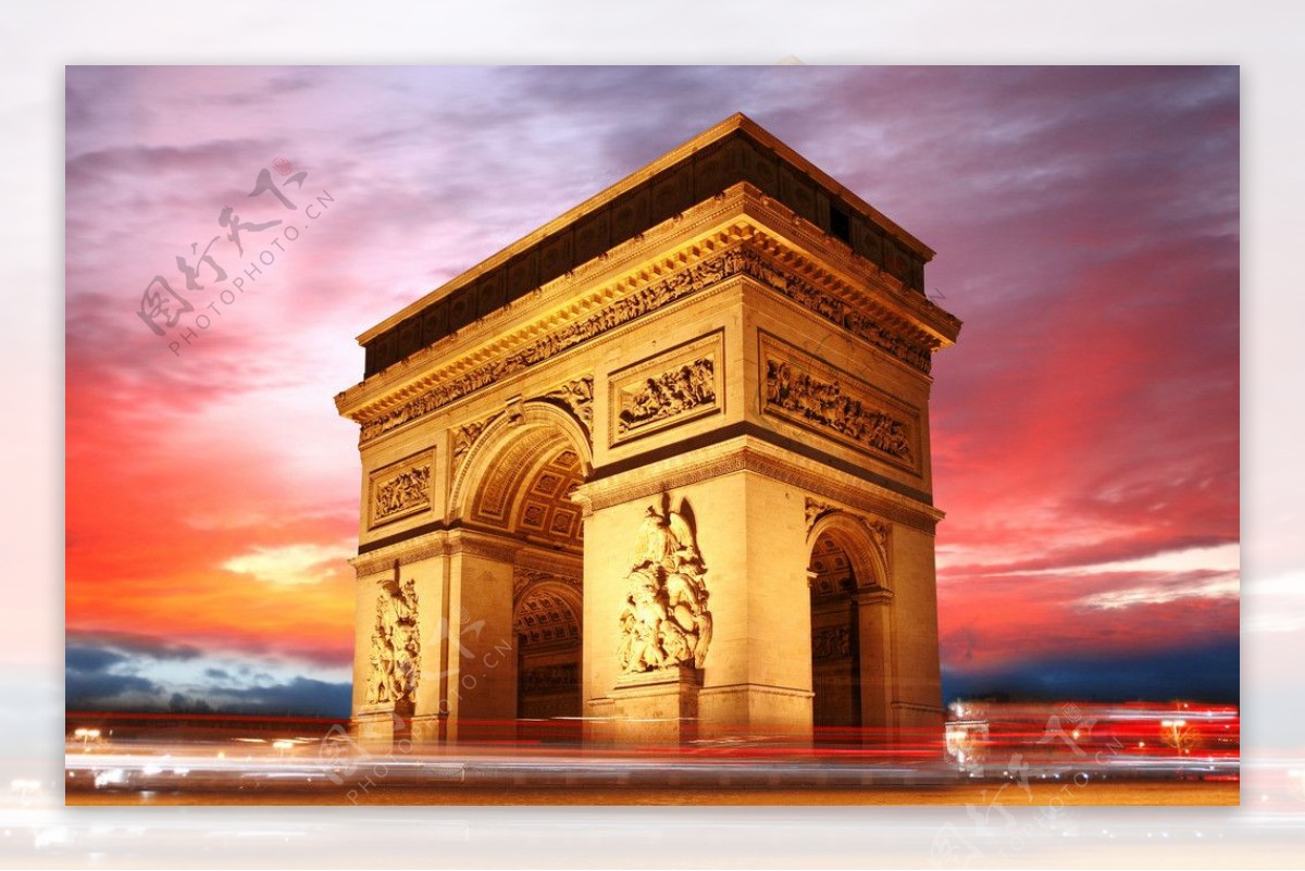 法国凯旋门图片