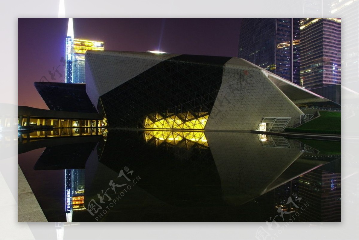 广州珠江新城夜景歌剧院图片