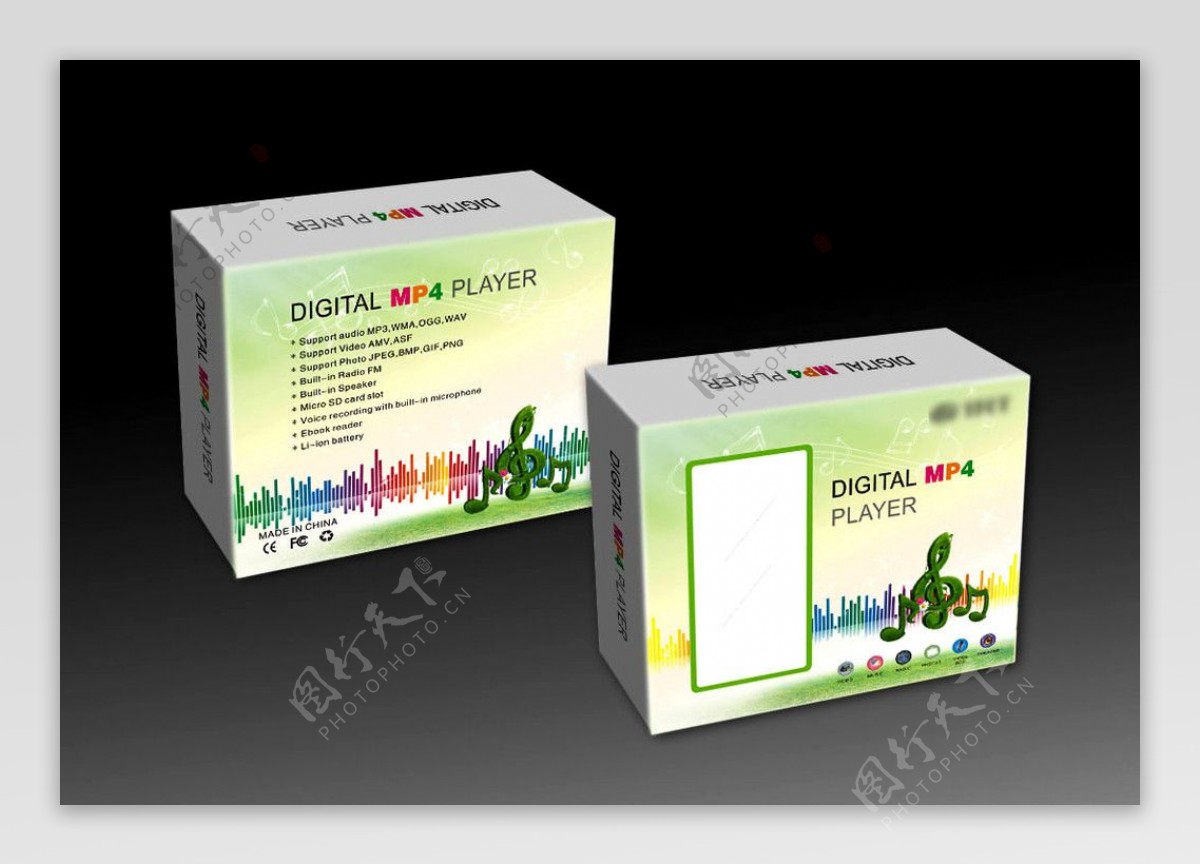 MP4音乐包装设计模版图片