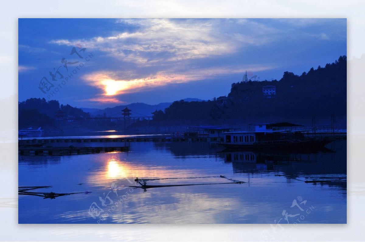 瀛湖风景图片