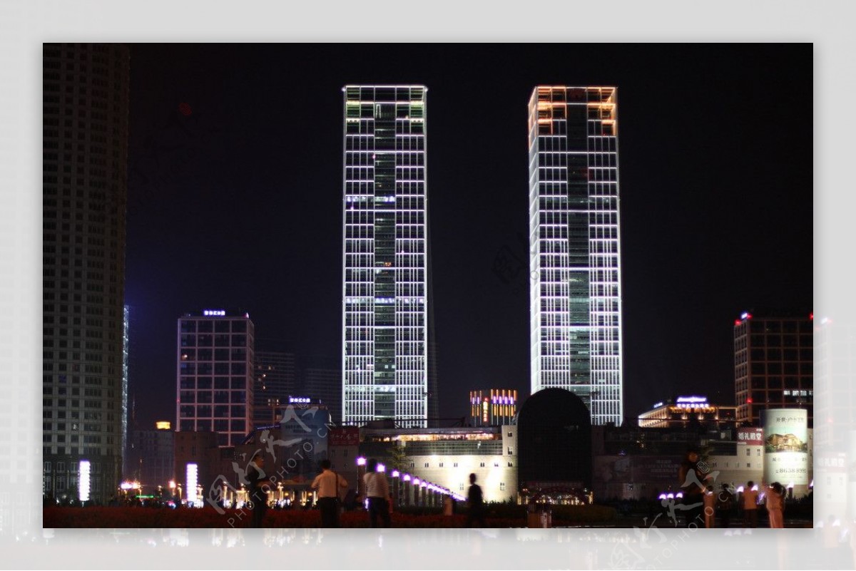 大连星海广场夜景图片