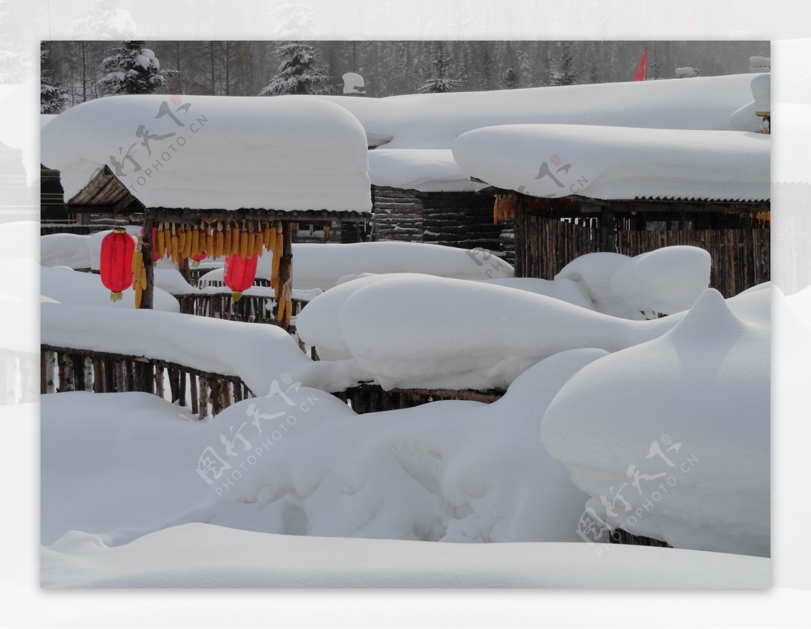中国雪乡风景图片