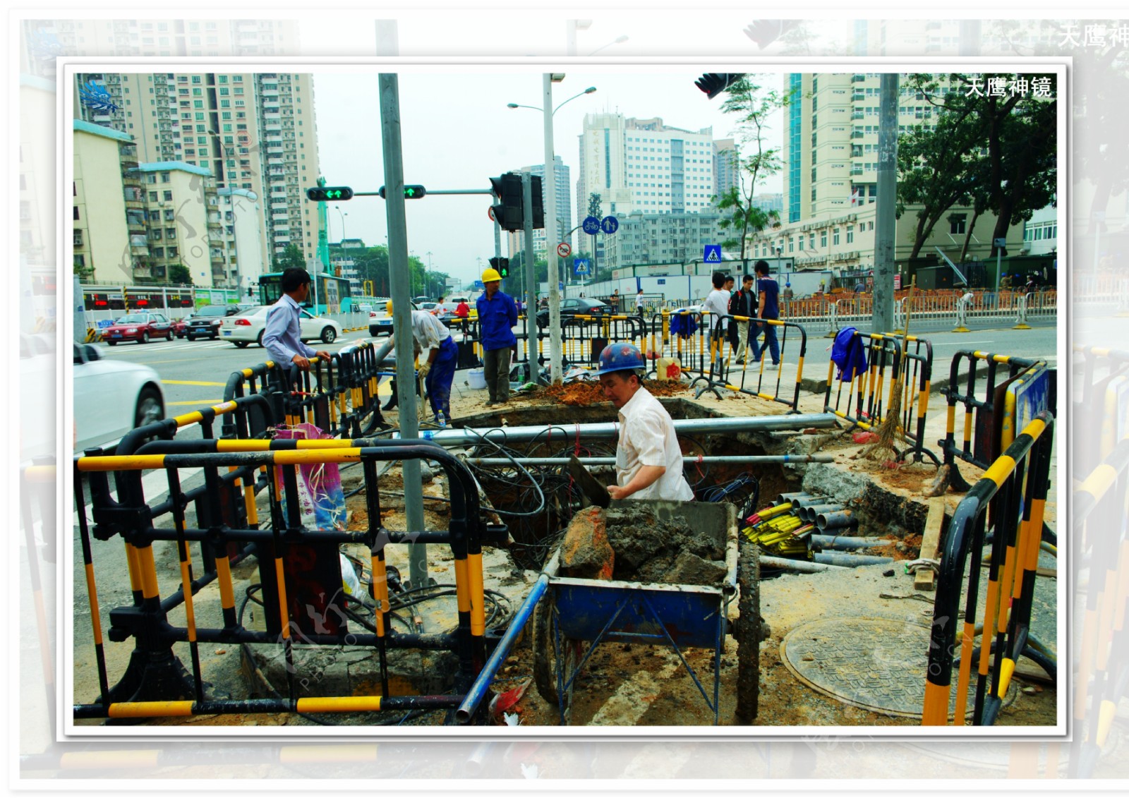 城市建设管线施工图片