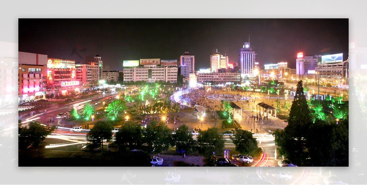 吉安市广场夜景图片