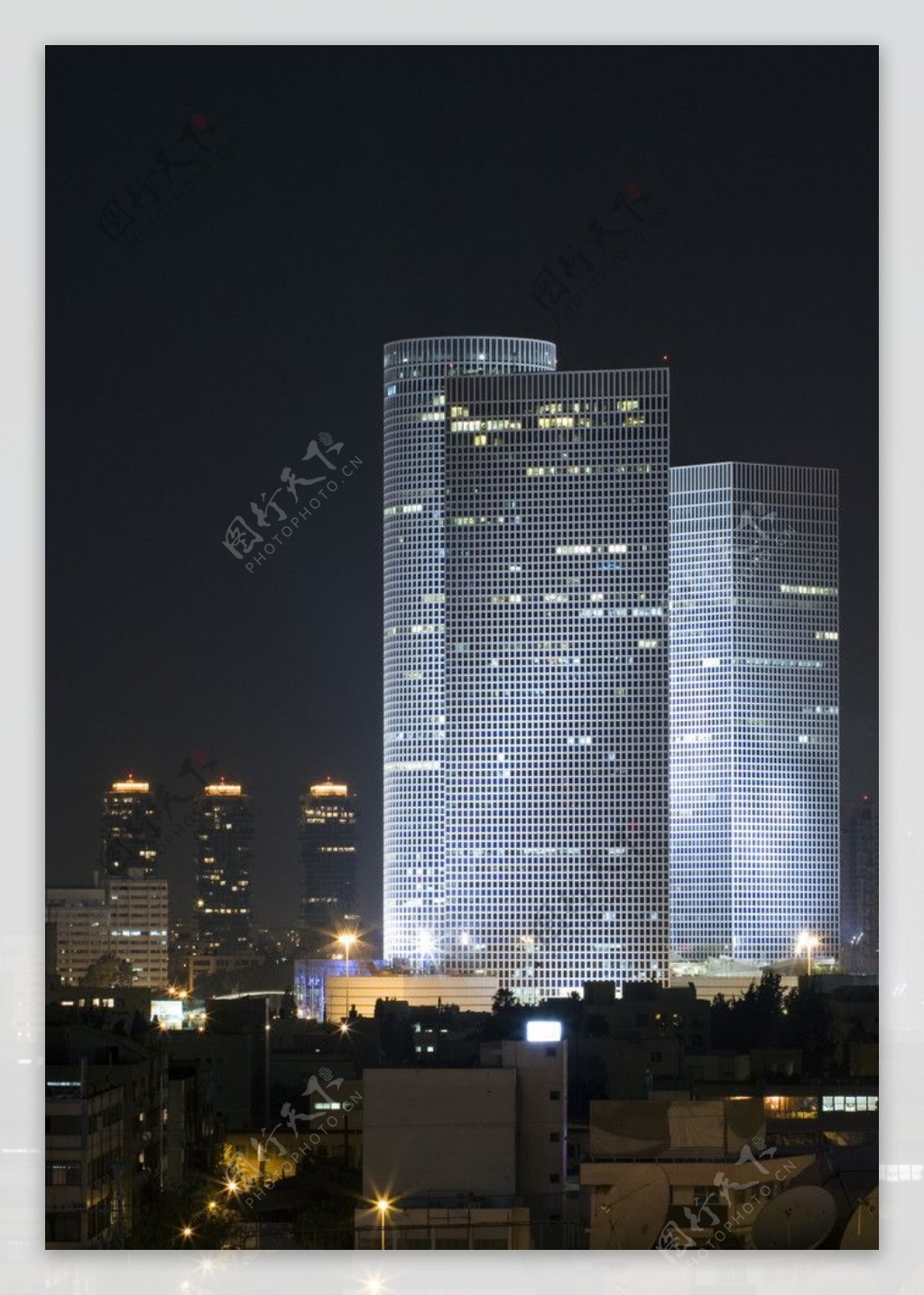 高清夜晚城市摄影素材图片