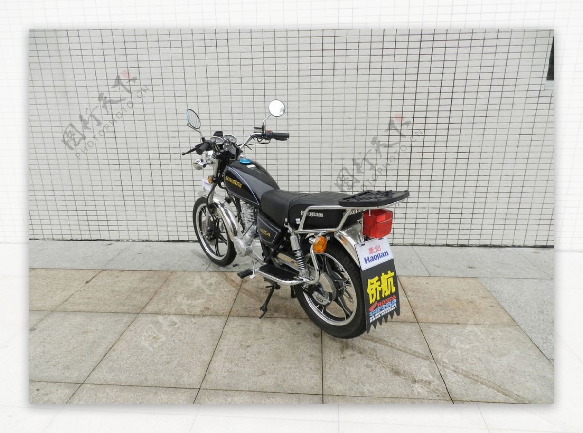 摩托车HJ1254B黑图片