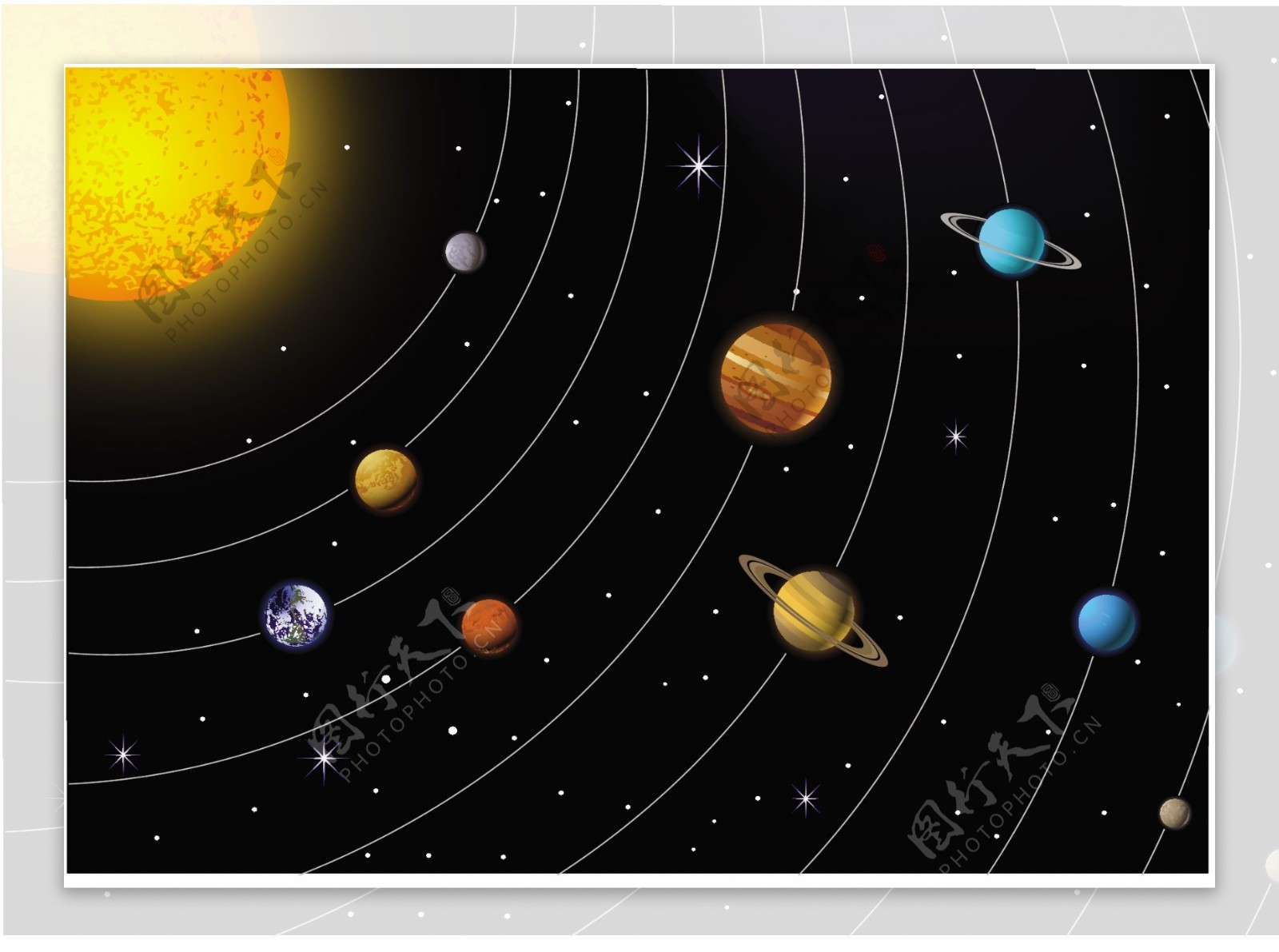 太阳系星球图片_设计案例_广告设计_图行天下图库