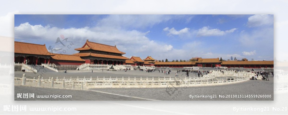 北京故宫太和门图片