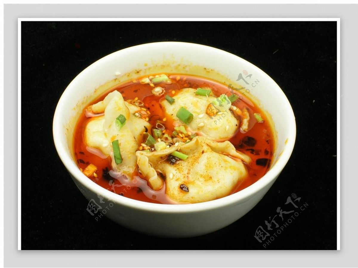 红油水饺图片