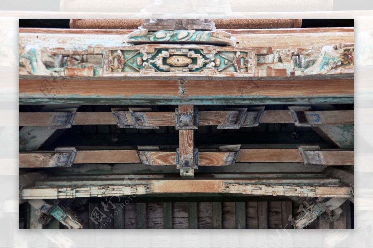 山西乔家大院木质结构图片
