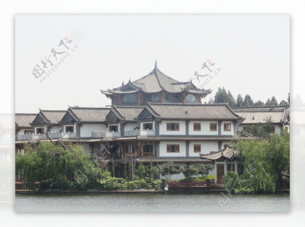 云南民族村建筑图片