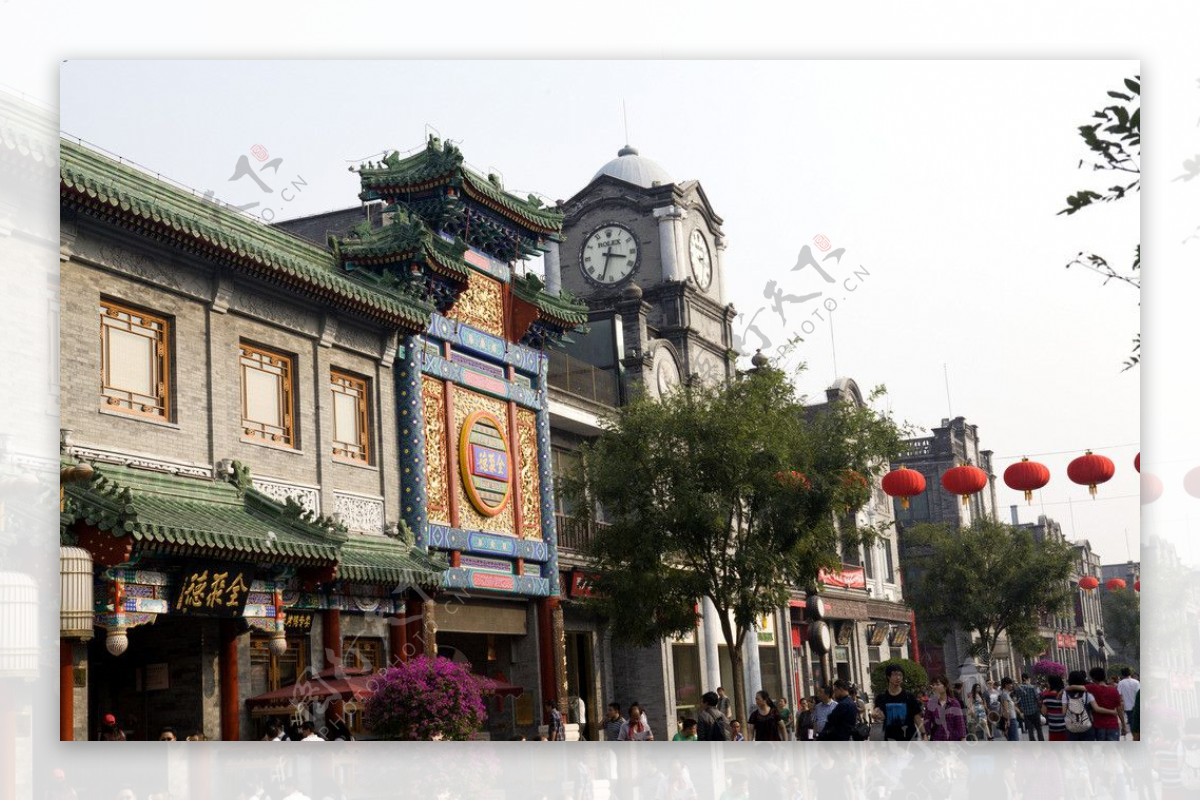 北京前门大街全聚德店图片