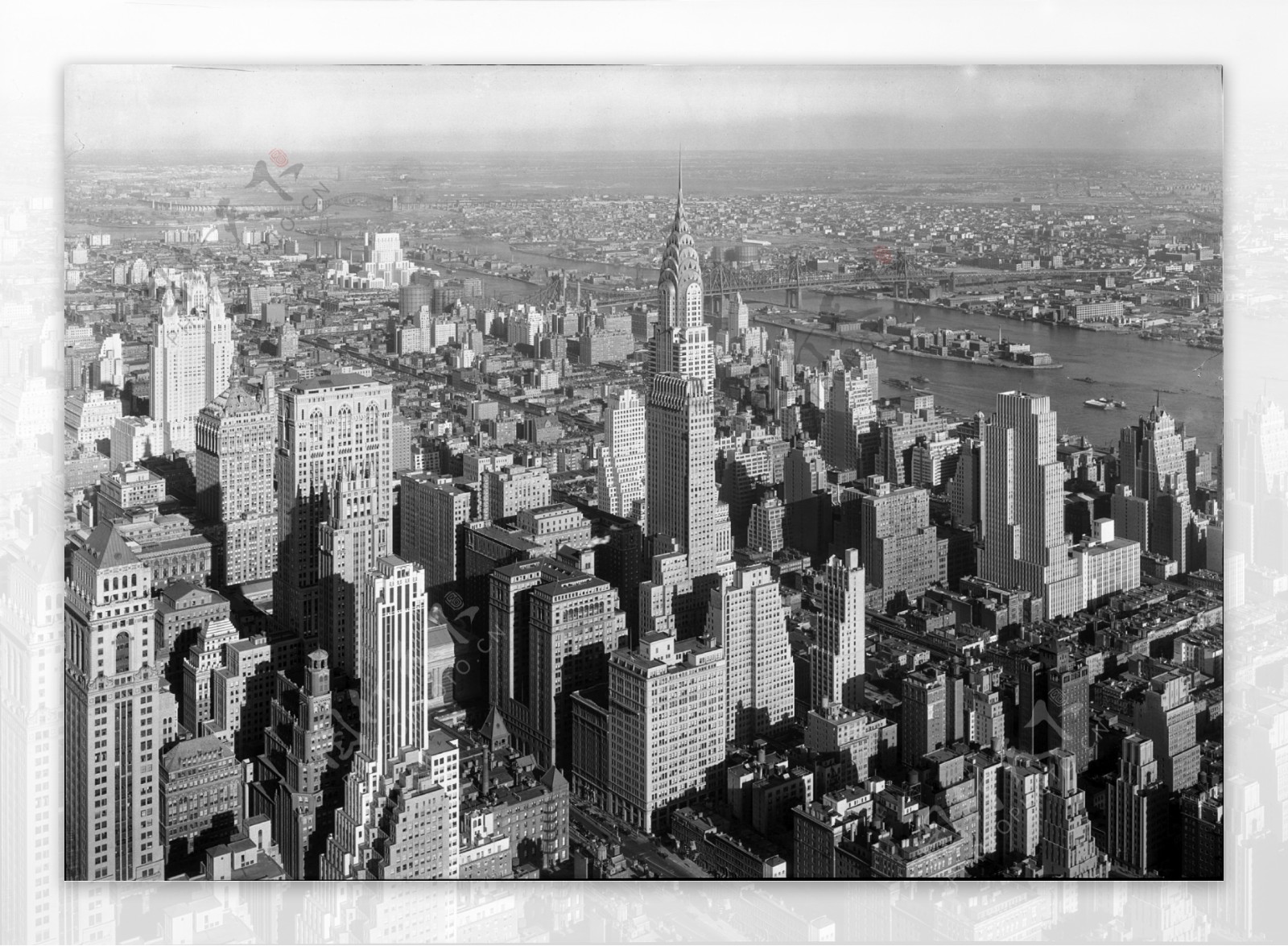 曼哈顿黑白片图片