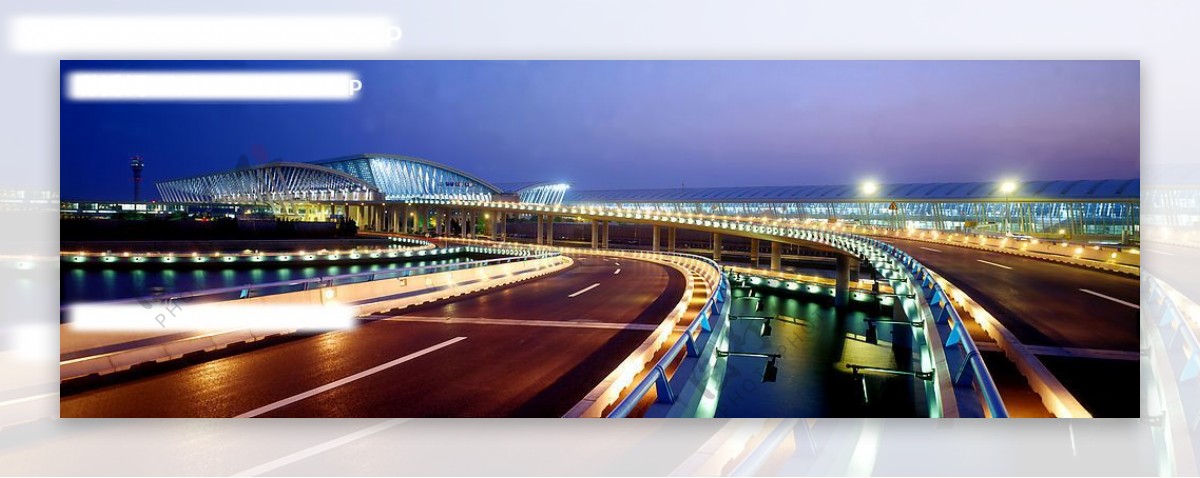 浦东国际机场夜景图片