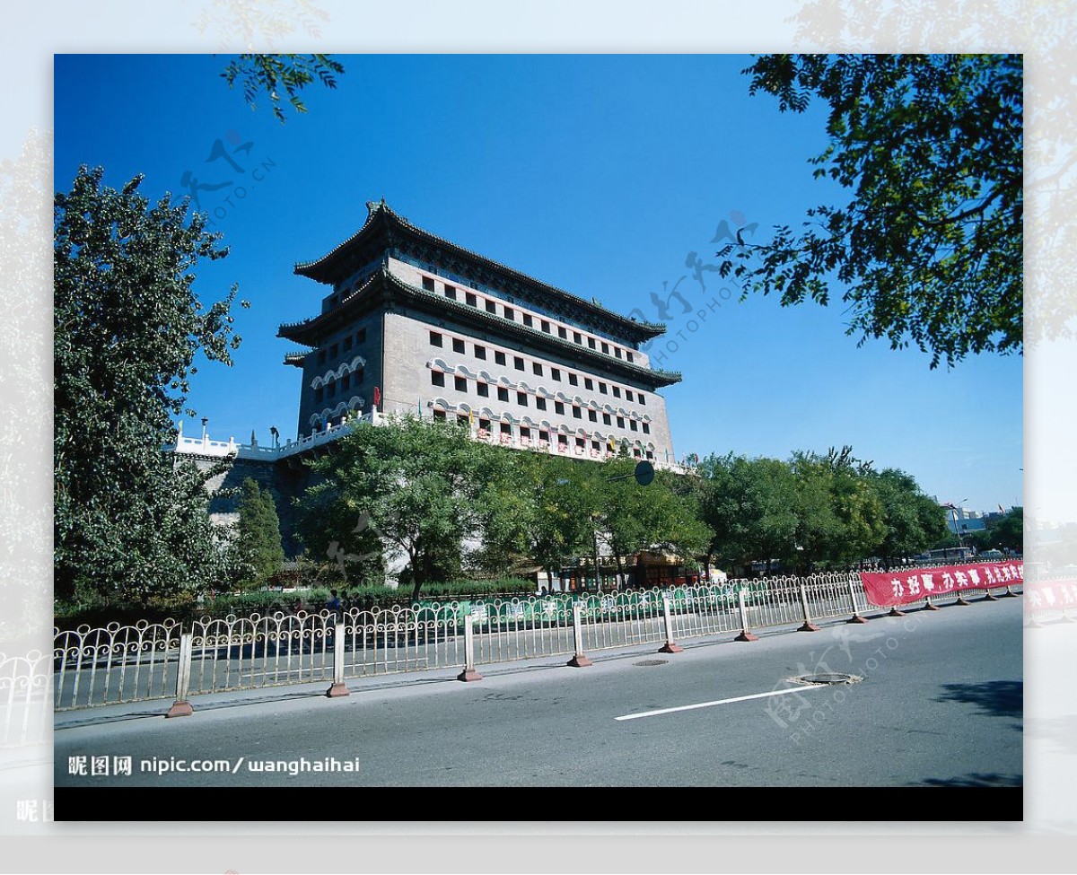 城市建筑北京城楼素材图片