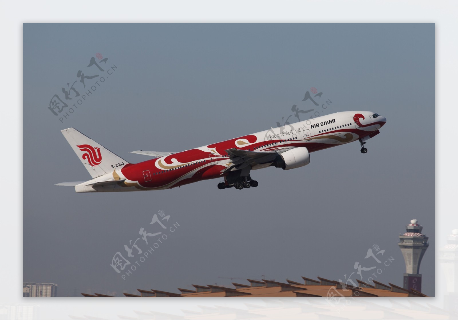 国航波音777彩绘机图片
