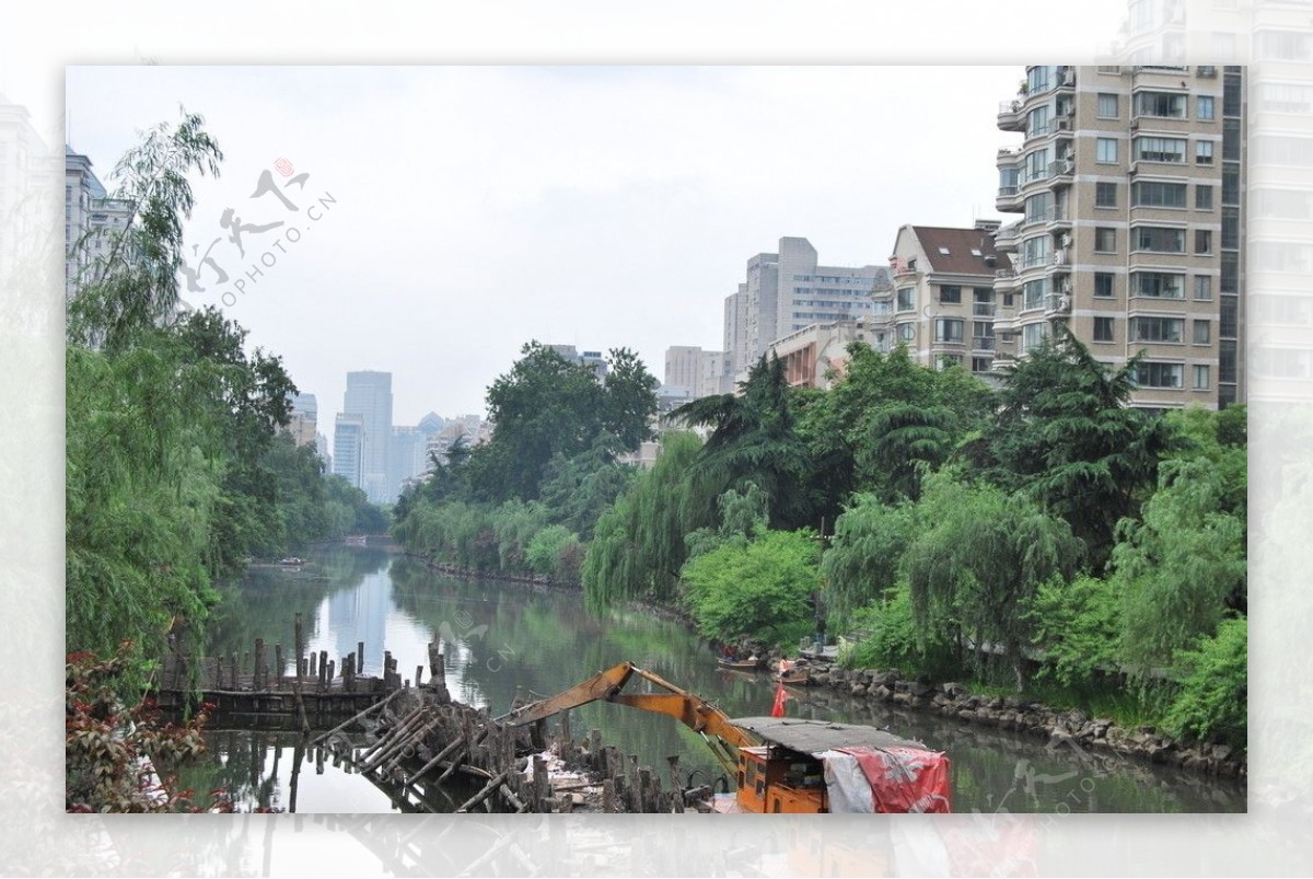 杭州护城河景观图片