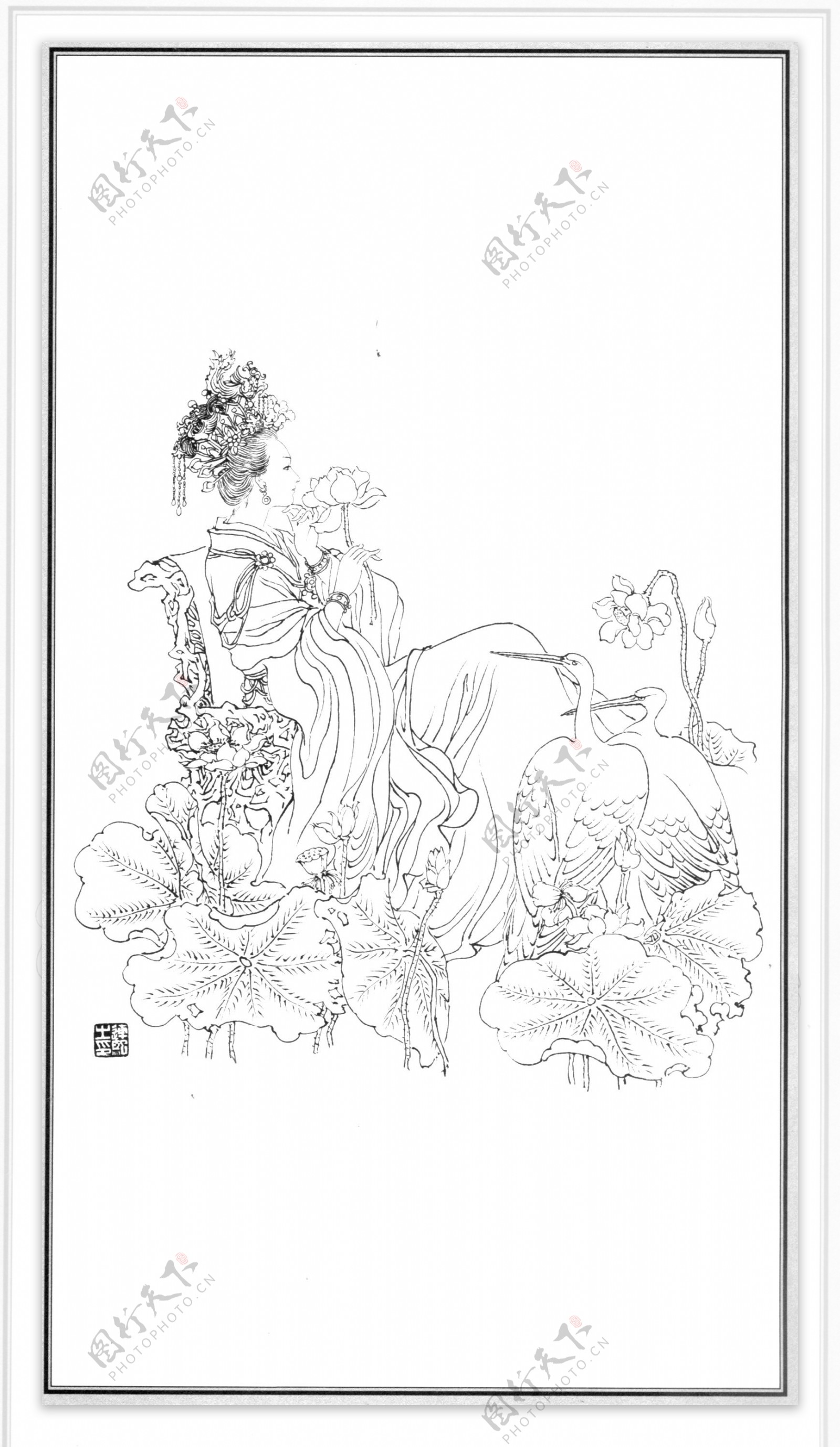 中国神话人物003西王母图片