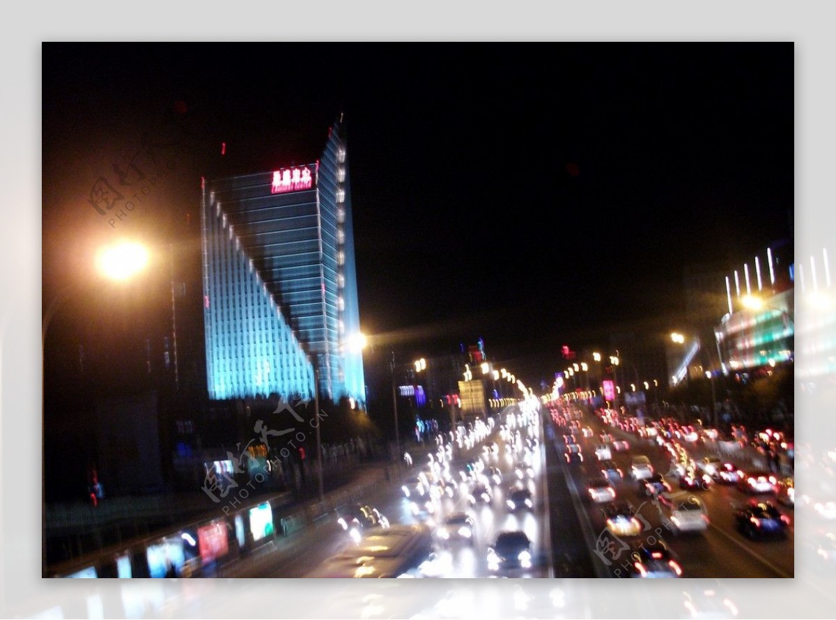北京三环夜色图片