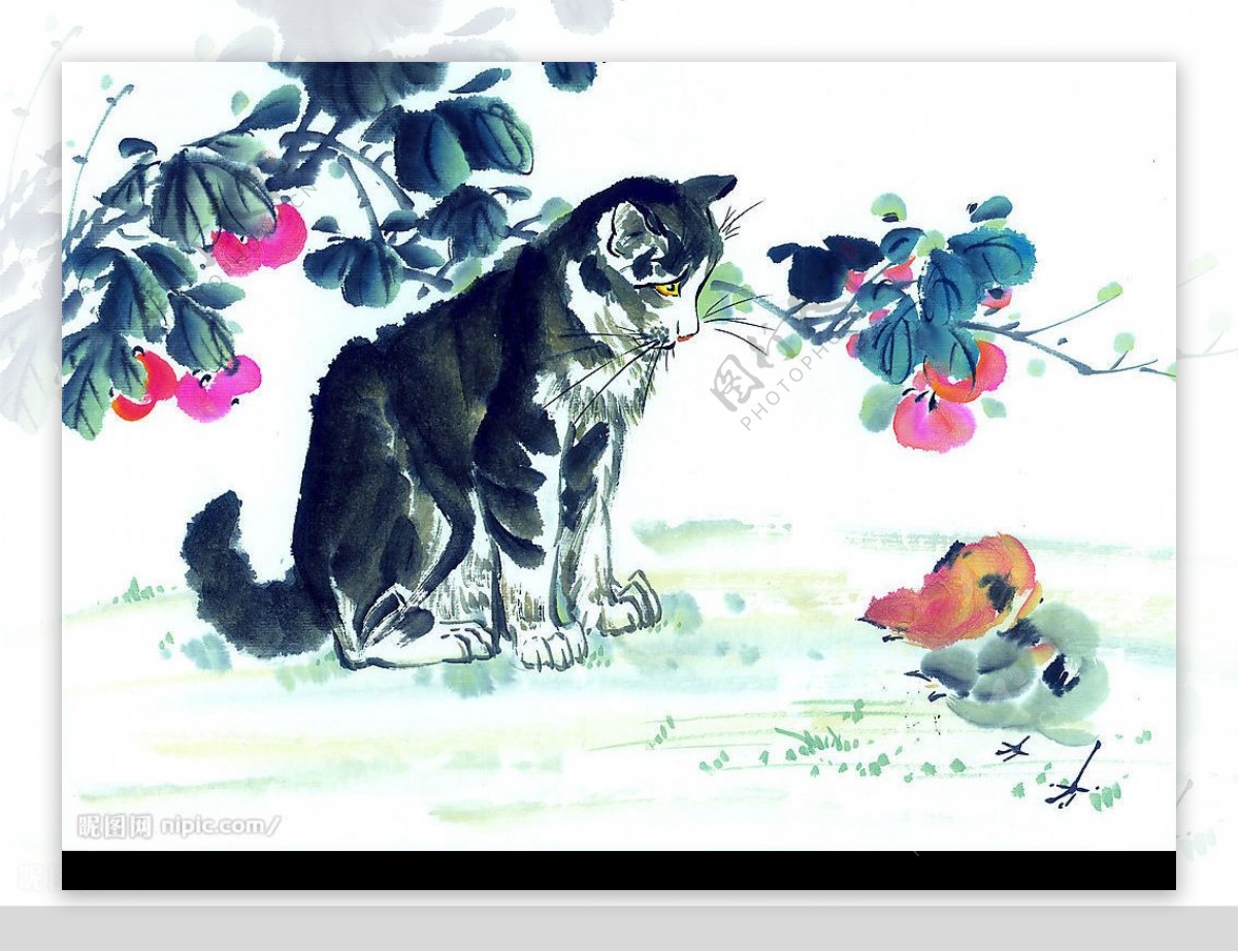 中国画猫51张图片