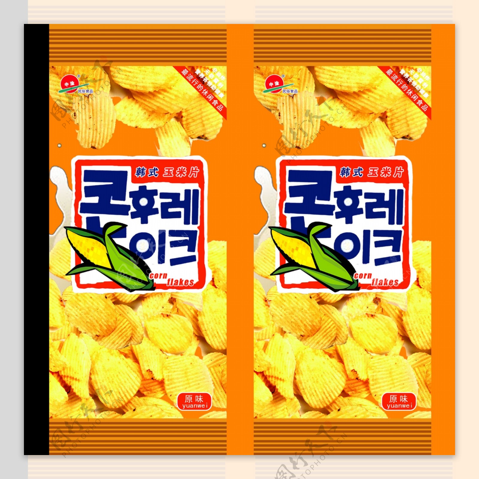 韩国玉米饼包装图片