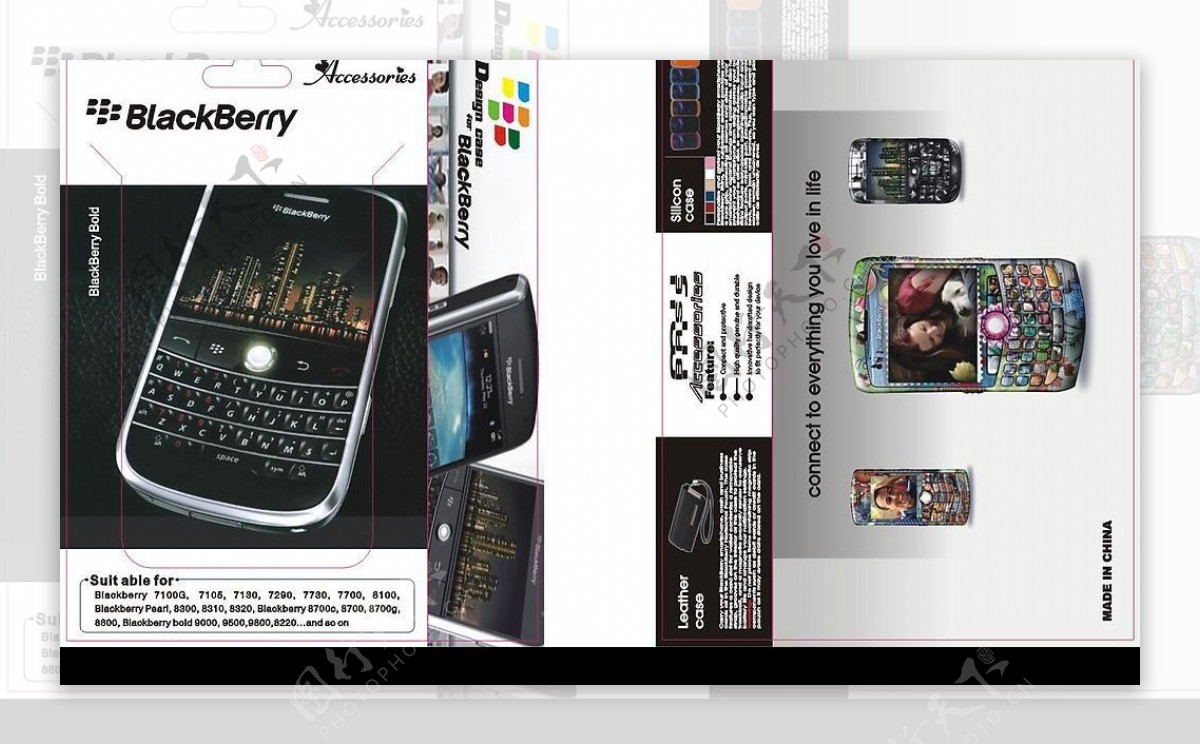 黑莓手机保护膜包装图片