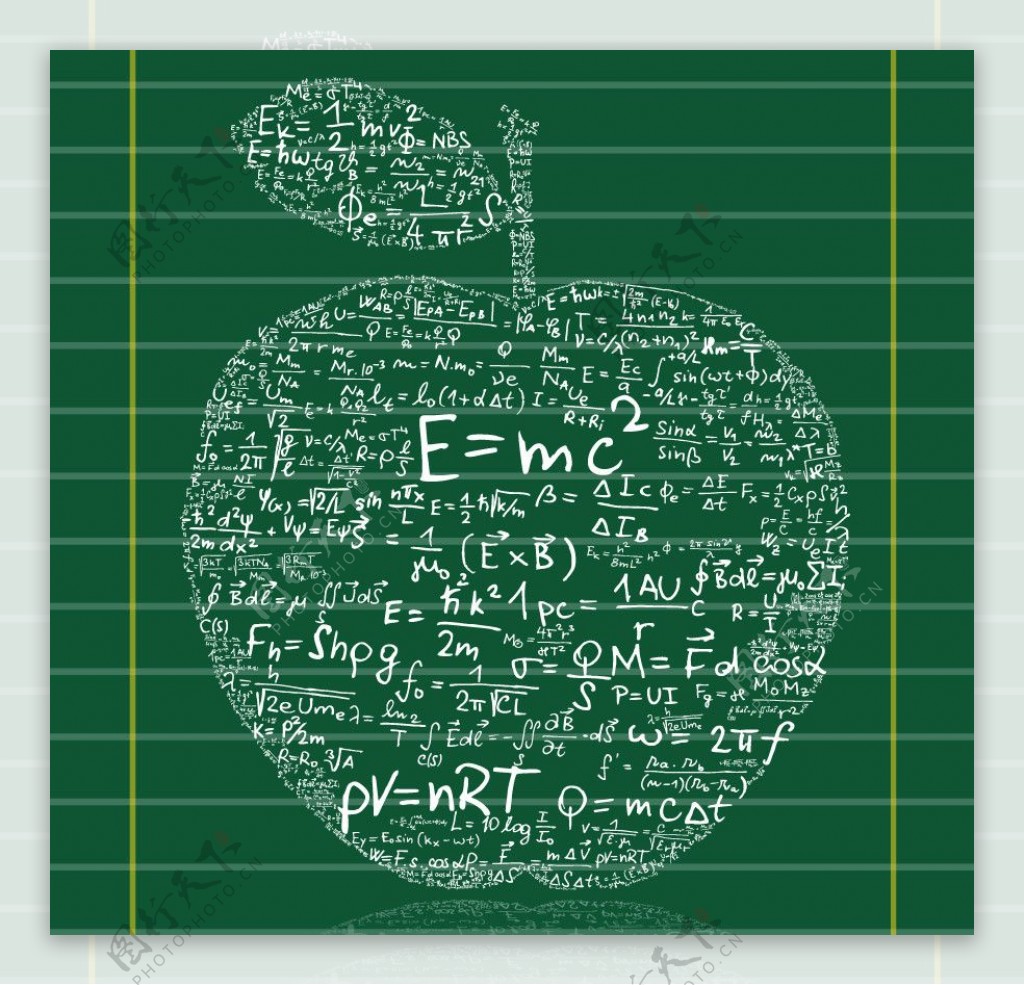 数学方程式苹果图片