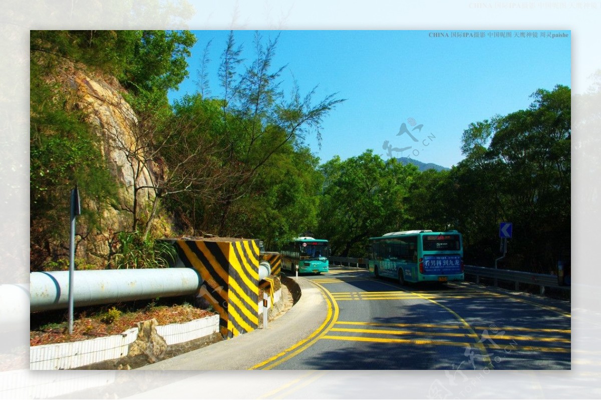 龙岗南澳一路风景盘山公路图片